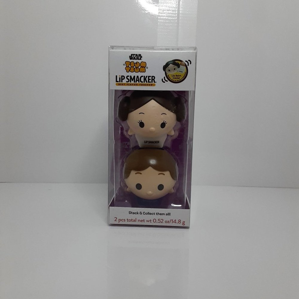 Star Wars Tsum Tsum Lip Smacker Lip Balm Flavoured Princess Leia Hans Solo
